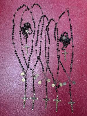 30 Classicistic Multiple Lot Of Large Rozaries From Sisters  - Monastery Medallions & Applications