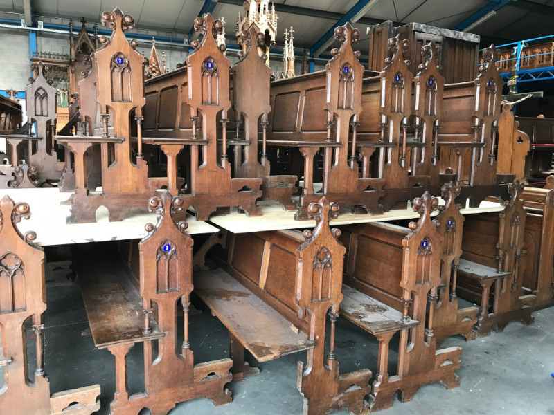 34 Gothic - style Loading 34 Pews Form Holy Heart Church Boxtel Netherlands September 2017