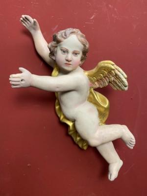 Angels en Composite Polychrome, France 19 th century ( Anno 1875 )