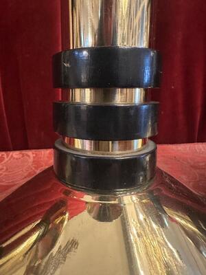 4 art - deco Matching Candle Holders Height Without Pin.