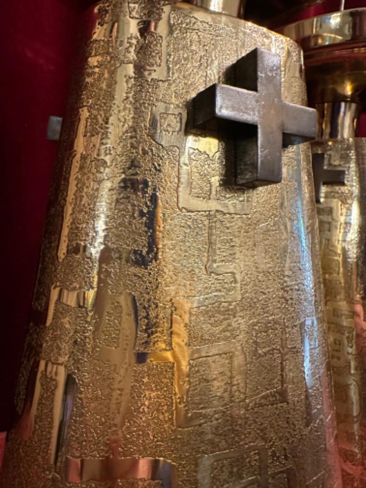 4 art - deco Matching Candle Sticks Height Without Pin.