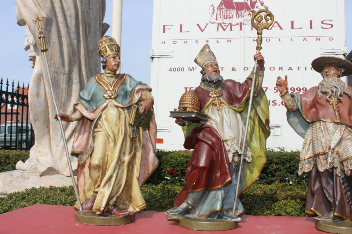 4 baroque Statues Of The Four Fathers Of The Church