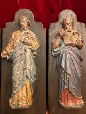 Evangelists  en Cast - Iron / Wood, France 19 th century ( Anno 1865 )