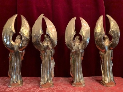 Angels style Gothic - style en Bronze / Gilt, France 19th century ( anno 1890 )