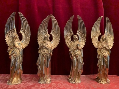 Angels style Gothic - style en Bronze / Gilt, France 19th century ( anno 1890 )