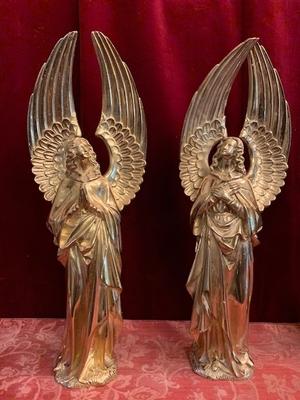 Angels style Gothic - style en Bronze / Gilt, France 19th century ( anno 1890 )