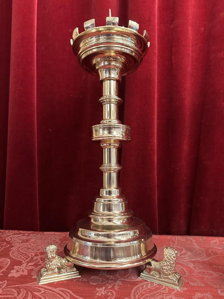 4 Gothic - Style Matching Candle Sticks Height Without Pin.