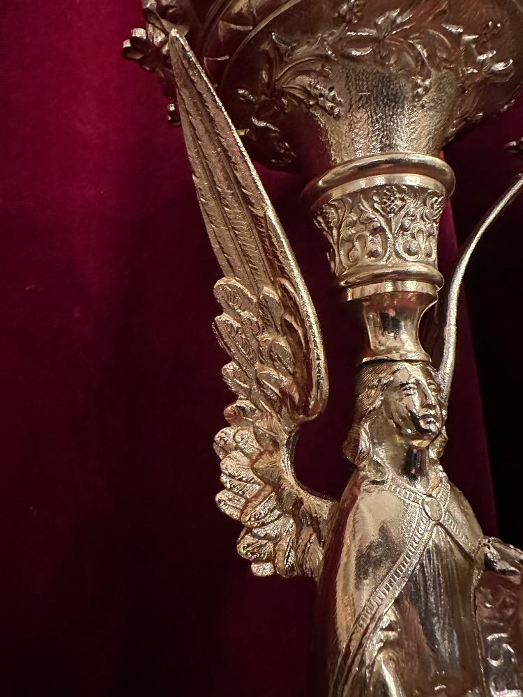 4  Gothic - Style Matching Candle Sticks Height Without Pin.