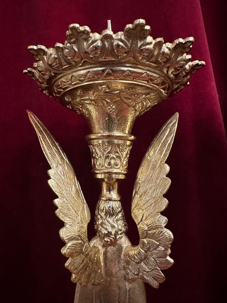 4  Gothic - Style Matching Candle Sticks Height Without Pin.