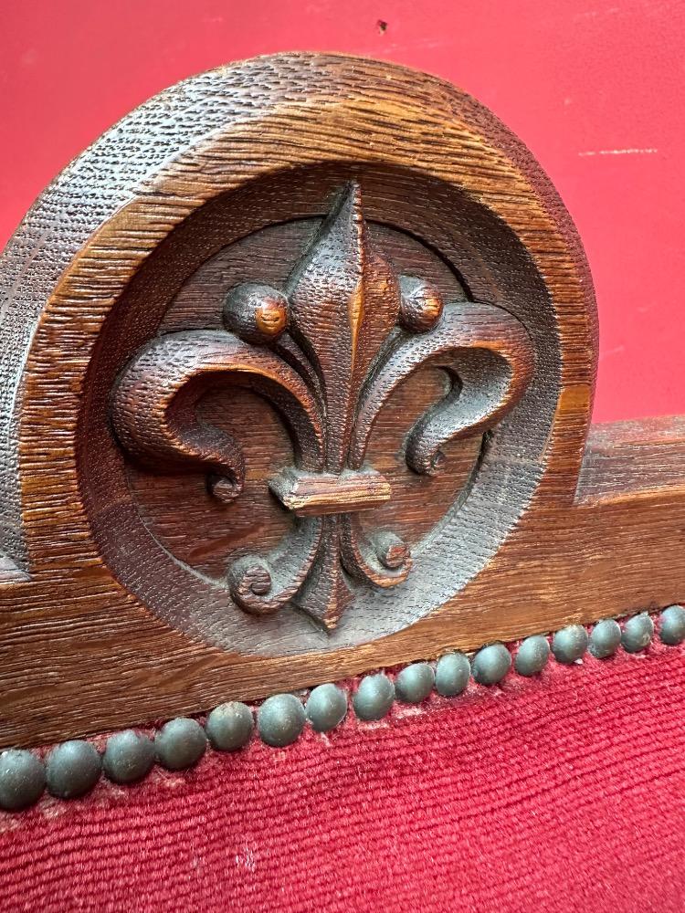 4 Gothic - Style Set Of Priest Altar - Seats.
