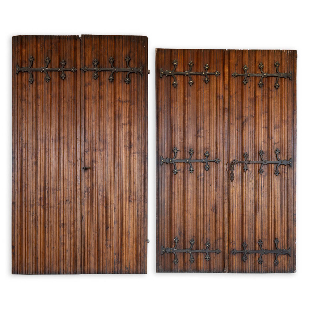 4 Gothic - Style Sets Of Double Doors