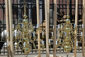 Matching Chandeliers 19th century