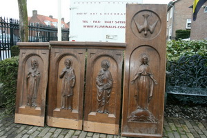 Oak Hand Carved Panels en WOOD OAK, France 19th century