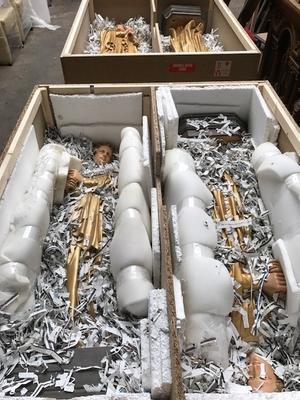 Packing For Miami U.S.A. 2017 en plaster polychrome, France 19th century