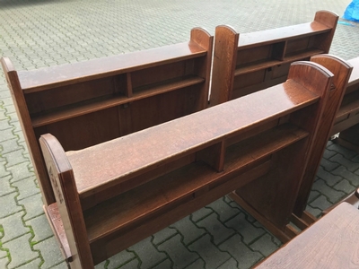 Pews ( 4 Pieces Available ) en Oak wood, Dutch 20th century