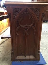 Choir Furniture style gothic en Oak wood, Belgium 19th century