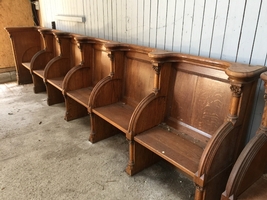 Choir Furniture style gothic en Oak wood, Belgium 19th century