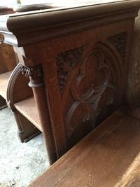 Choir Furniture style gothic en Oak wood, Belgium 19th century