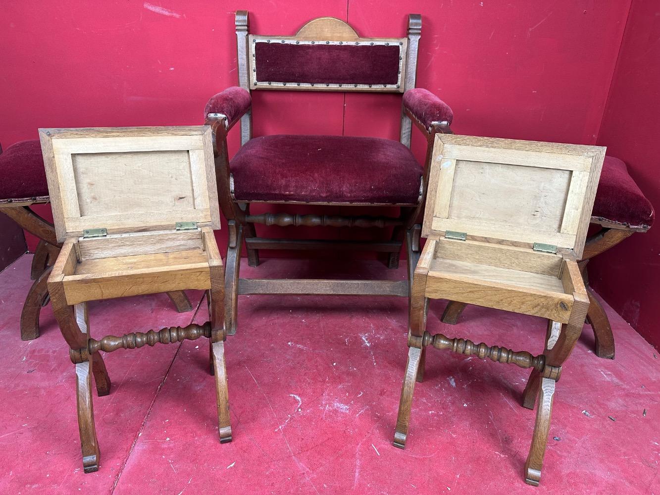 5 Gothic - Style Set Altar - Seats