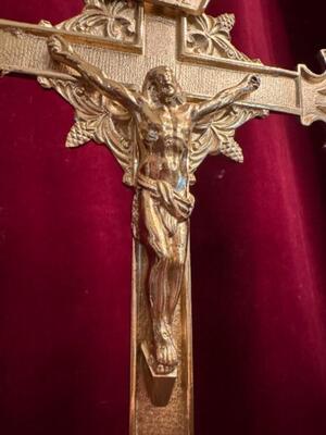 5  Matching Candle Holders With Cross. Measures Candle Holders Without Pin