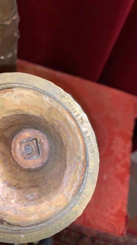 6 ART - DECO Flower Holders Stamped : Jac Jorna & Zn S Hertogenbosch