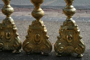 Chandeliers style baroque en BRASS, Dutch 18th century