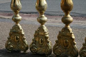 Chandeliers style baroque en BRASS, Dutch 18th century