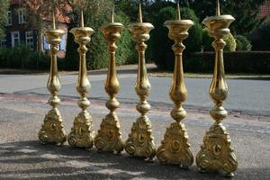 Chandeliers style baroque en BRASS, Dutch 18th century