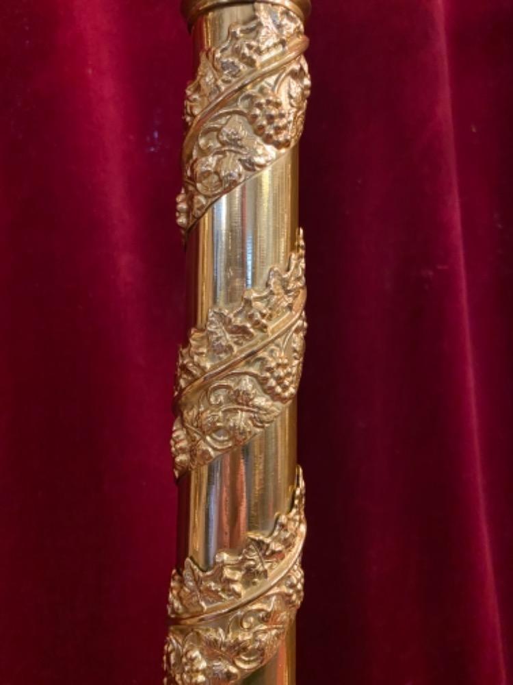 6 Baroque Matching Candle Sticks Altar Set Height Without Pin.