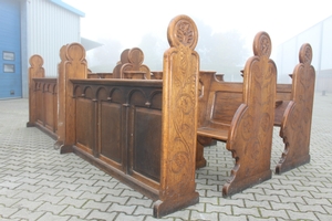 Choir Furniture en Oak wood, Monastery Ravensbos Valkenburg Netherlands 19th century
