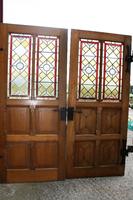 Church Doors en Oak, Dutch 19 th century