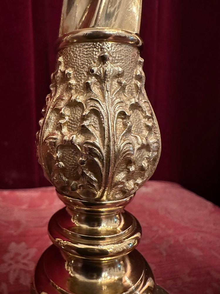6 Classicistic Matching Candle Sticks Height Without Pin.