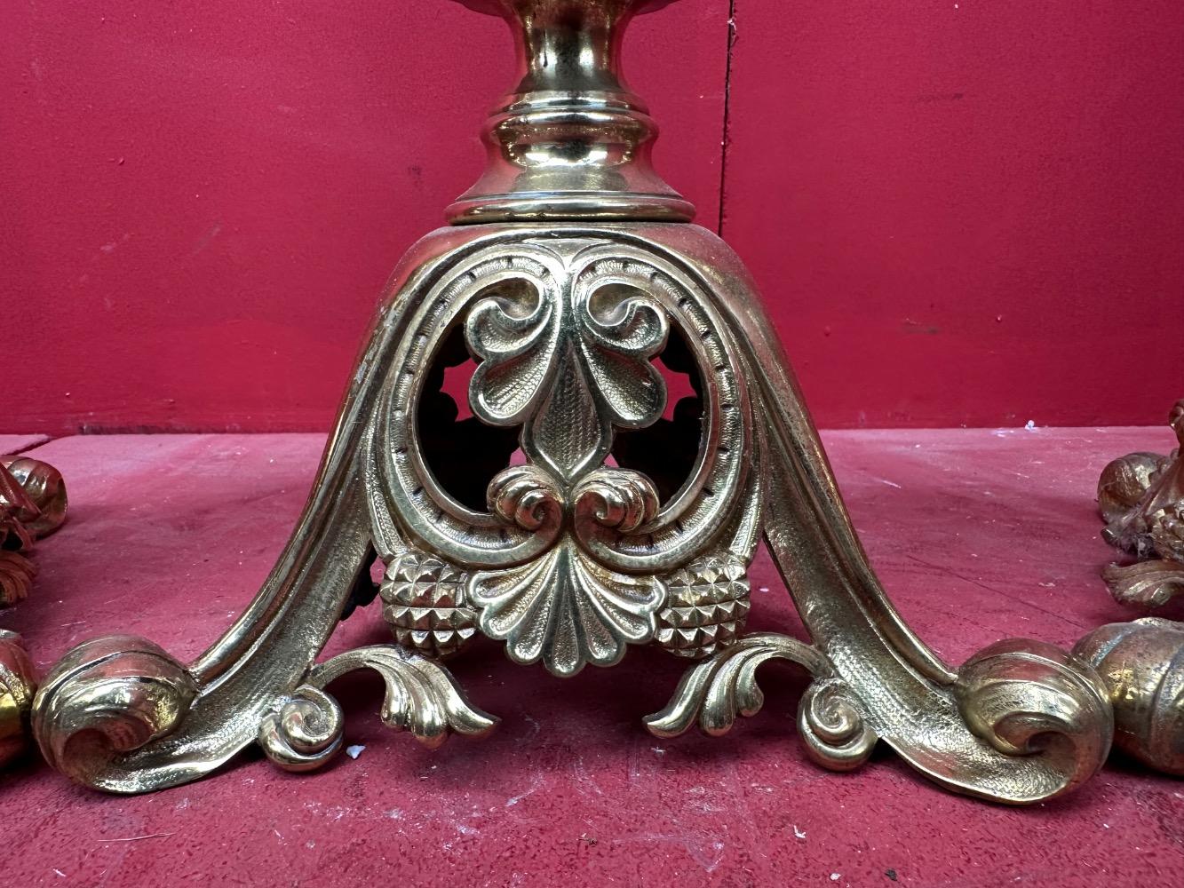 6 Classicistic Matching Candle Sticks Height Without Pin.