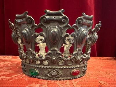 Collection Crowns en Brass / Stones , Belgium  19 th century