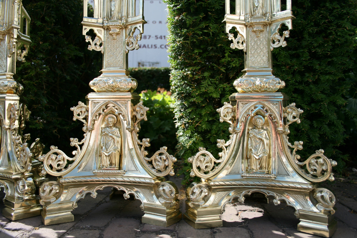 6 gothic Candle Sticks