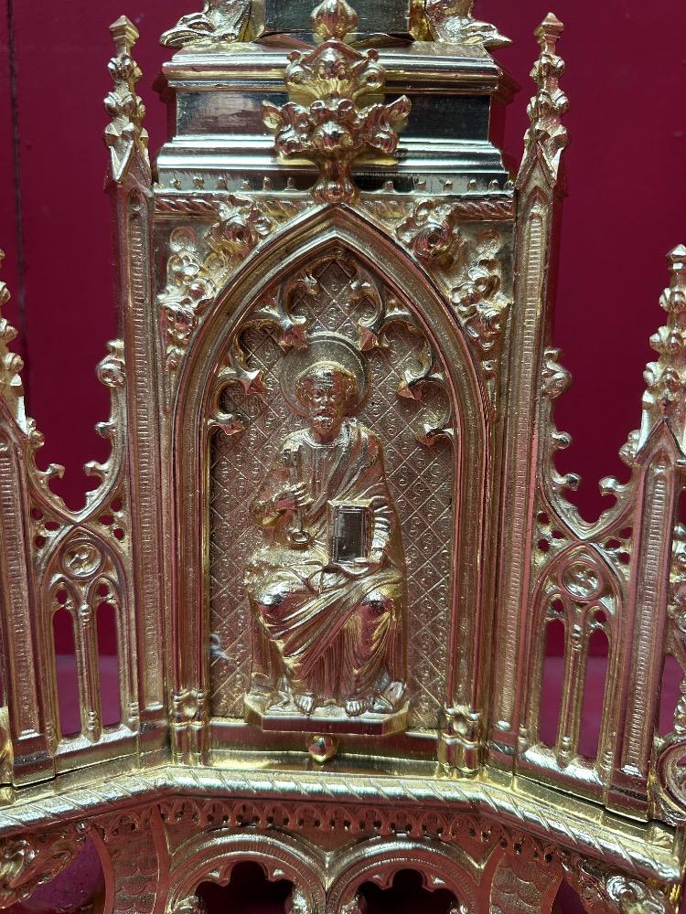 6 Gothic - Style Matching Candle Sticks Height Without Pin. Altar - Set !