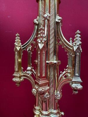 6 Gothic - Style Matching Candle Sticks Height Without Pin. Altar - Set !