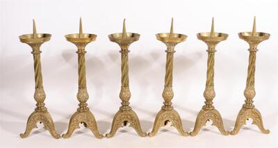 Matching Candle Sticks  en Bronze, Belgium  19 th century