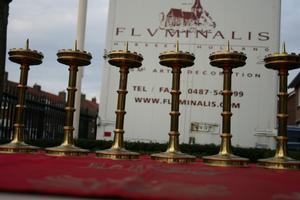 Matching Candle Sticks en BRONZE , Belgium 19th century