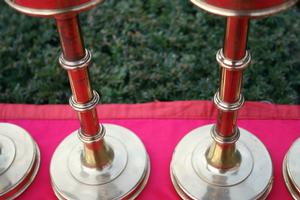 Matching Candle Sticks en BRONZE , Belgium 19th century