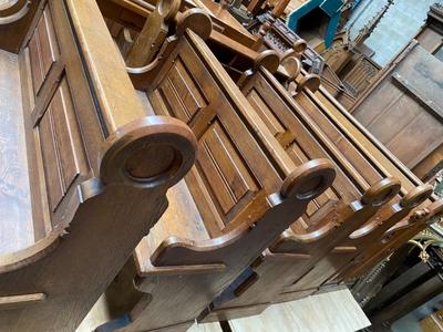 Matching Pews  en Oak wood, Belgium 19 th century