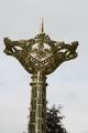 Altar - Set Matching Candle Sticks  style Romanesque en Brass / Bronze / Gilt, France 19th century