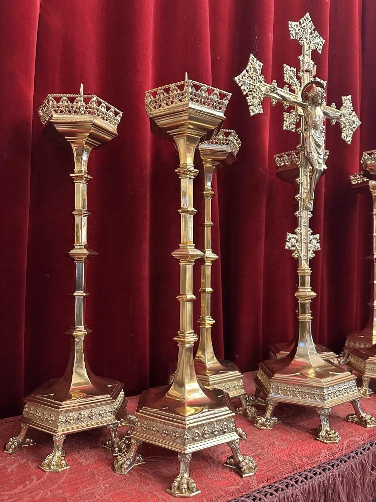 7 Gothic - Style Exceptional Altar - Set