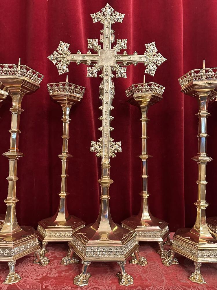 7 Gothic - Style Exceptional Altar - Set