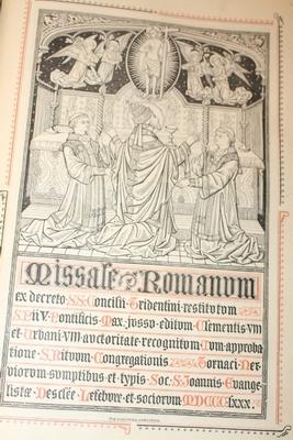 Missale Romanum. 19th century