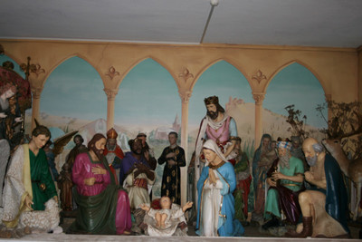 Life Size Resin Nativity Set en RESIN / POLYESTER, 20th Century