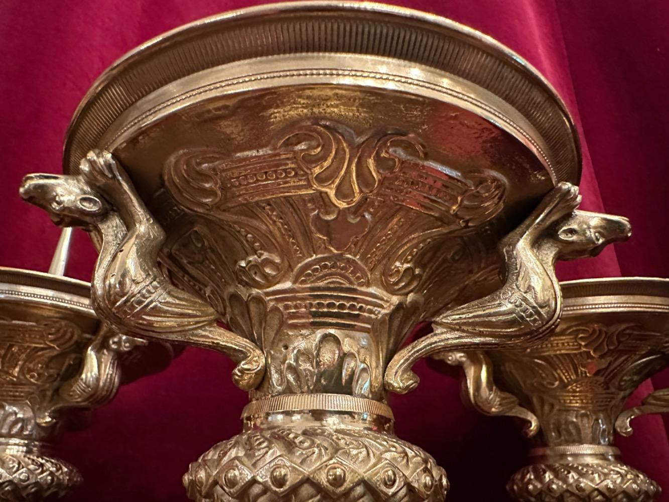 9 Romanesque - Style Altar - Set Measures Candle Sticks Without Pin