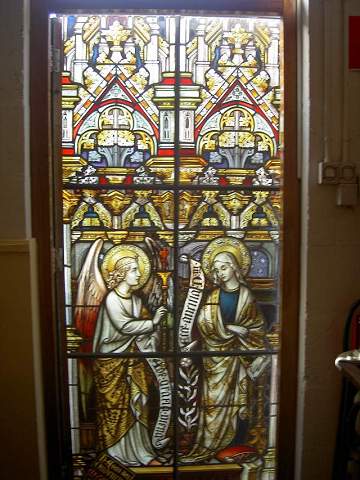 Antique stained glass windows