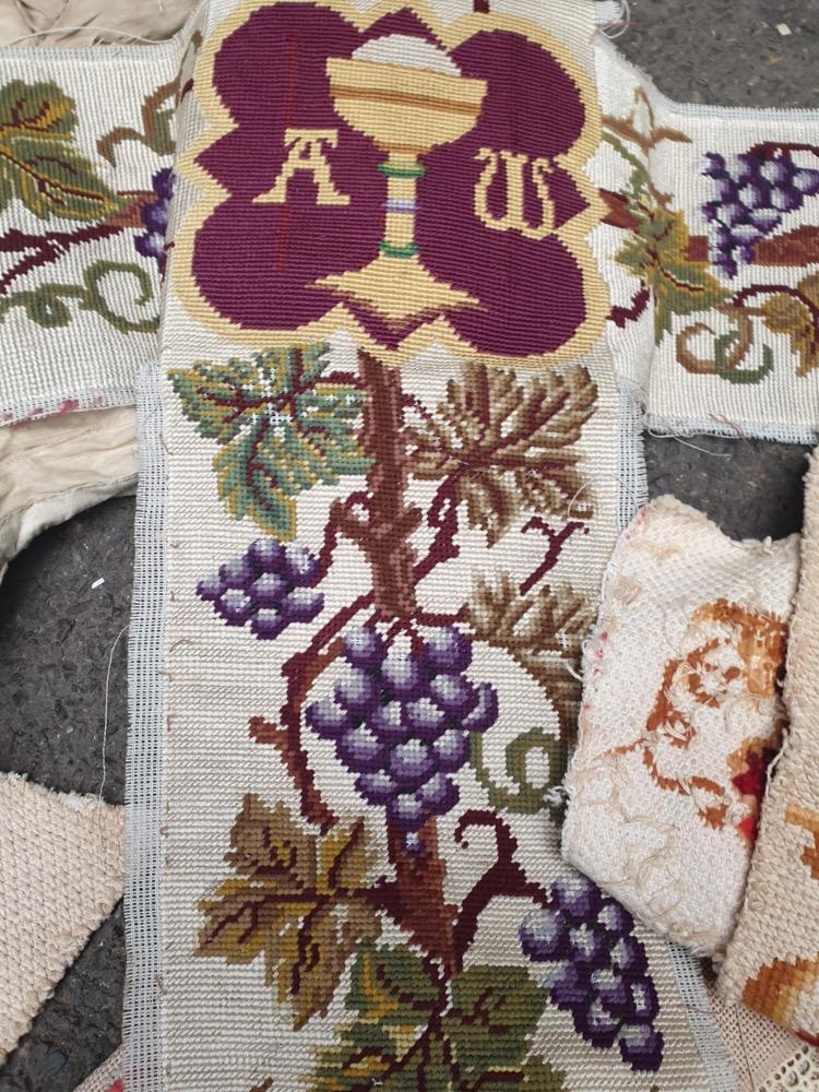 Baroque / Gothic style Lot Of Embroidered And Brocade Ornaments