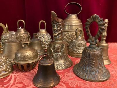 Collection Bells en Bronze, 19th / 20 th  century